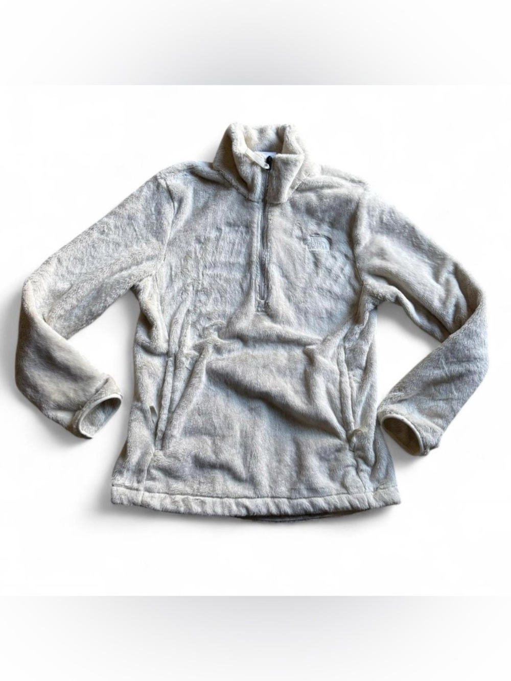 The North Face Plush Half-Zip Fleece Jacket - Cream